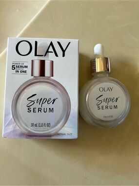 OLAY Super Serum - Rose Gold & White Dropper Bottle